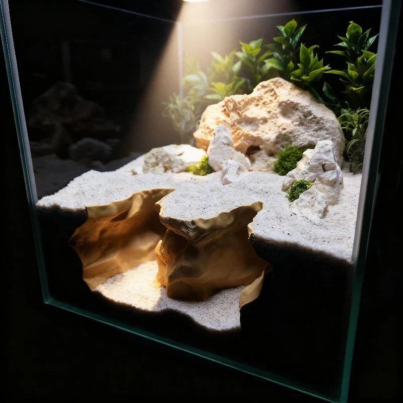 Hiding House for Fish,Shrimp and Reptiles,Landscaping Ornament,3D-Printed Aquarium Decoration,Fish & Aquatic Pet Supplies