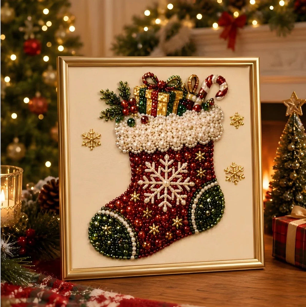 Originality Diamond-Painting Kit Holiday Pearl Diamond-Painting Art DIY Assembly Craft Activity Home Decor Christmas Gifts