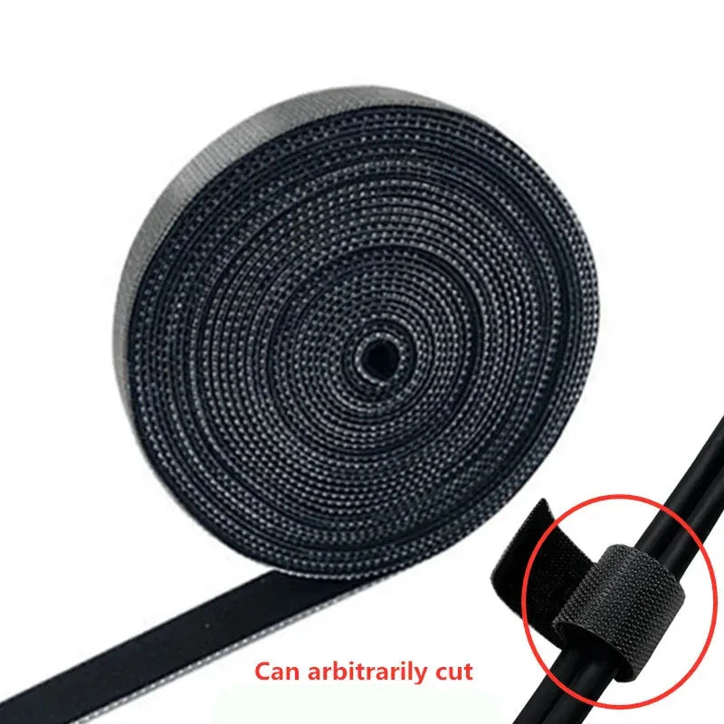 Reusable Hook Loop Cable Ties Wire Winder Organizer 1/2/3/5M For Desk Cable Management USB Mouse Earphone Cord Protector