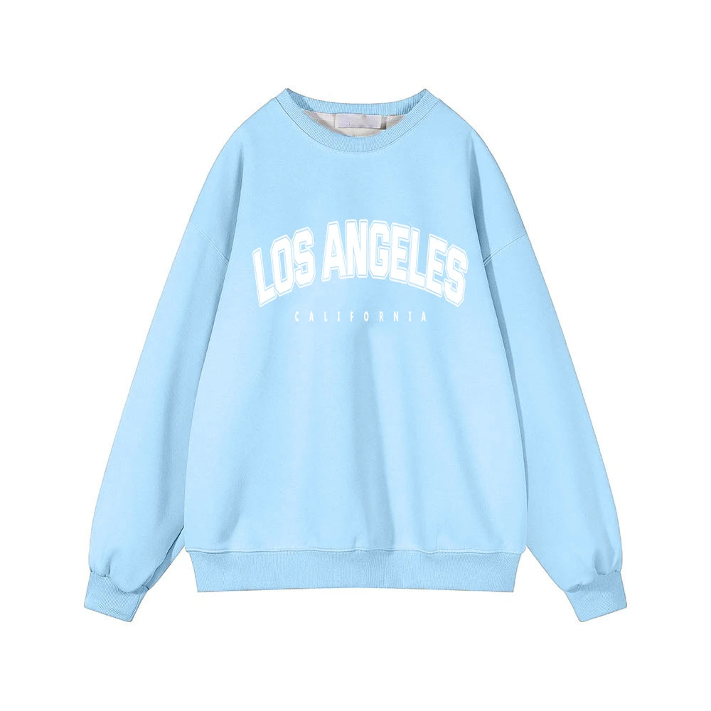 Hirsionsan Letter Print Women Sweatshirt 35% Cotton Soft Basic Loose Female Pullovers Korean Hoodies 2023 AutumnNew Y2k Fleece