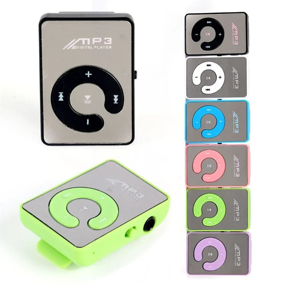 C Key Portable HiFi Mini Clip USB MP3 Player Walkman Music Support Micro TF Card Expandable Up To 16GB Outdoor Sports Walkman