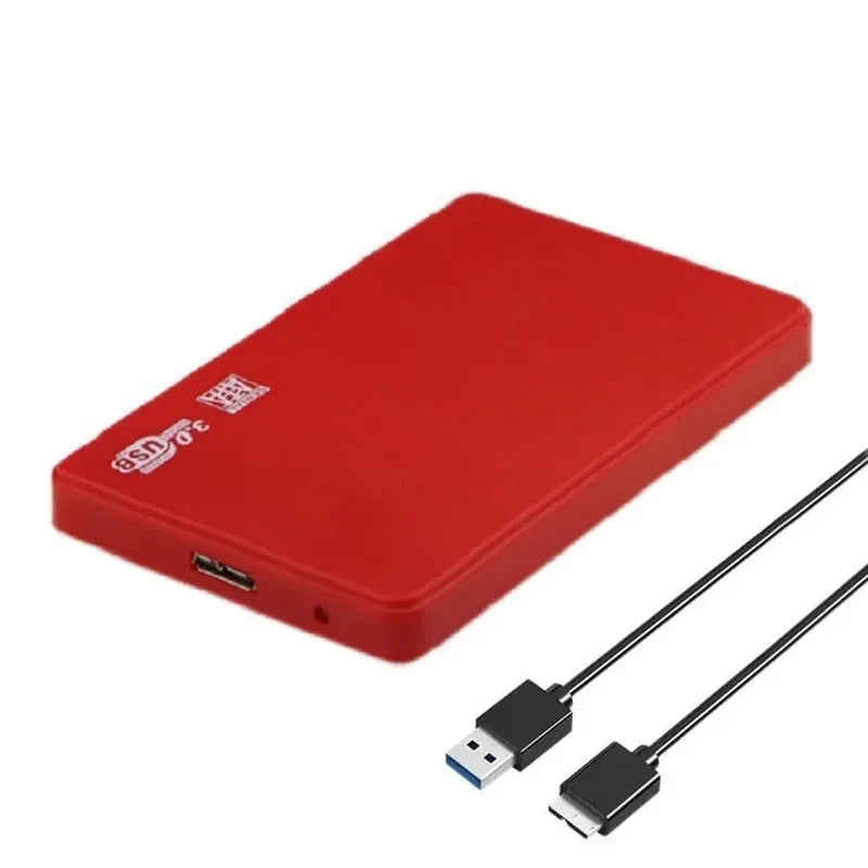 USB 3.0 HDD Enclosure 2.5" SATA HDD SSD External Hard Drive Case 5Gbps High Speed External Hard Drive Disk Box for PC Laptop PS5
