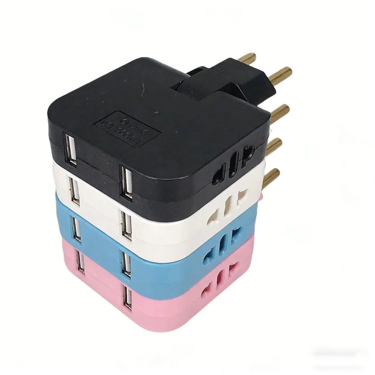 2 USB 3 in 1 EU Power Socket Plug Adapter Foldable US To EU Travel Aadapters Power Converter KR Plug Electrical Socket AC Outlet