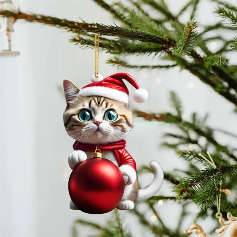 Cartoon Cute Dog Christmas Ornaments Fun Dachshund Dog Hanging Decoration Xmas Tree Graphic Design Pendant Home Car Decor