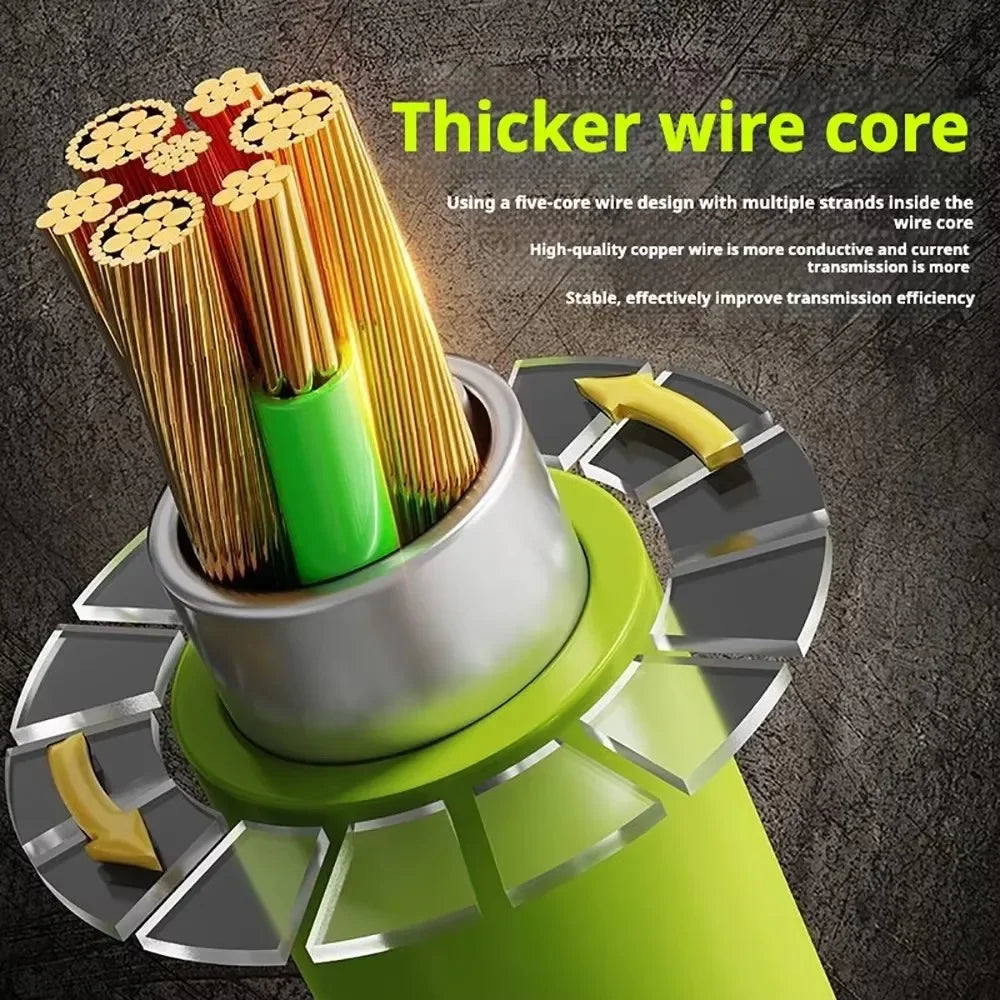 240W Type C Fast Charging Charger Type C USB Quick Charger Cable Date Sync Nylon Braided Wire Charger Cable For Huawei Xiaomi