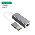 USB Type C Ethernet Adapter 1000Mbps USB 3.0 RJ45 Network Card For MacBook PC Windows XP 7 8 10 Android USB Lan Internet Cable