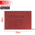 Soldering Station Mat Silicone Work Mat Heat Resistant 932°F Anti-Static Magnetic Mat for Electronic Phone Laptop Watch Repair