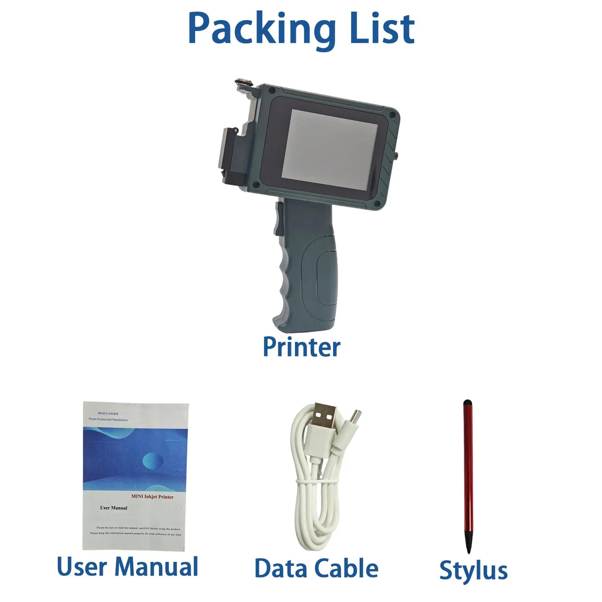 DCODE DC15 12.7mm Portable Handheld Inkjet Printer Lightweight Coding Machine Logo QR Barcode Text Image Date Handheld Printer