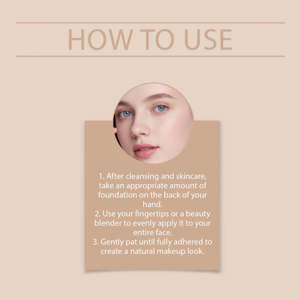 Color Changing Foundation Natural Color Spf15 Sun Protection Makeup Full Coverage Even Skin Tone Lightweight Moisturizing Makeup