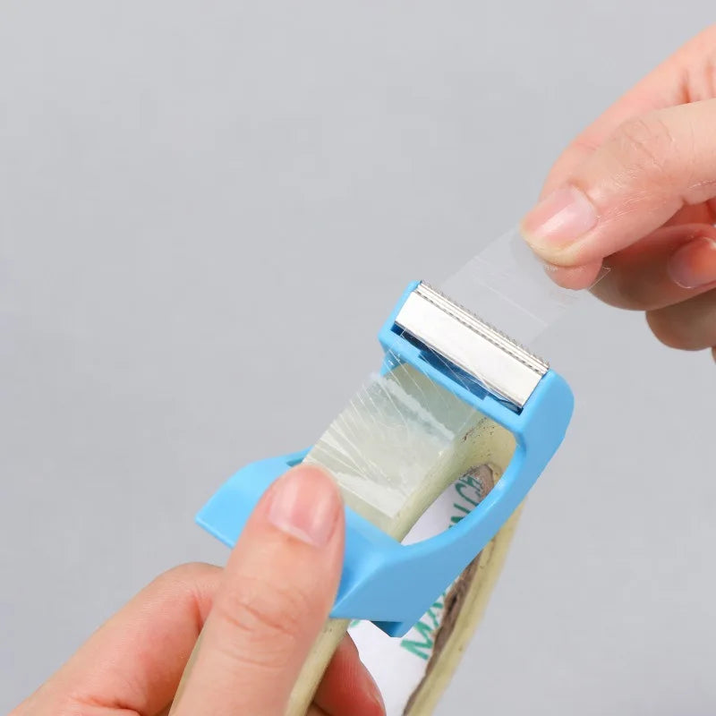 Mini Handheld Tape Dispenser With Cutter Portable Small Tape Holder For Desk Office School Home Desktop Stationery Cutting Tool