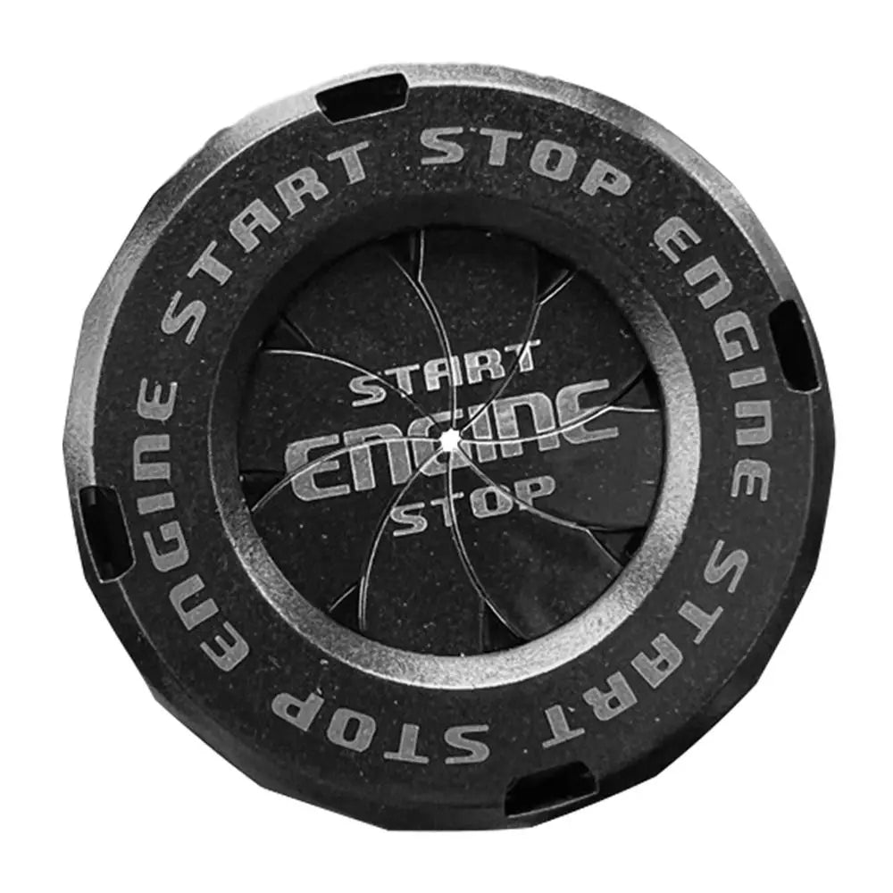 1-Key Start Button Decorative Cap Car Interior Sticker Ignition Device Decor Ring ABS Universal DIY Lock Motorcycle Key Cover