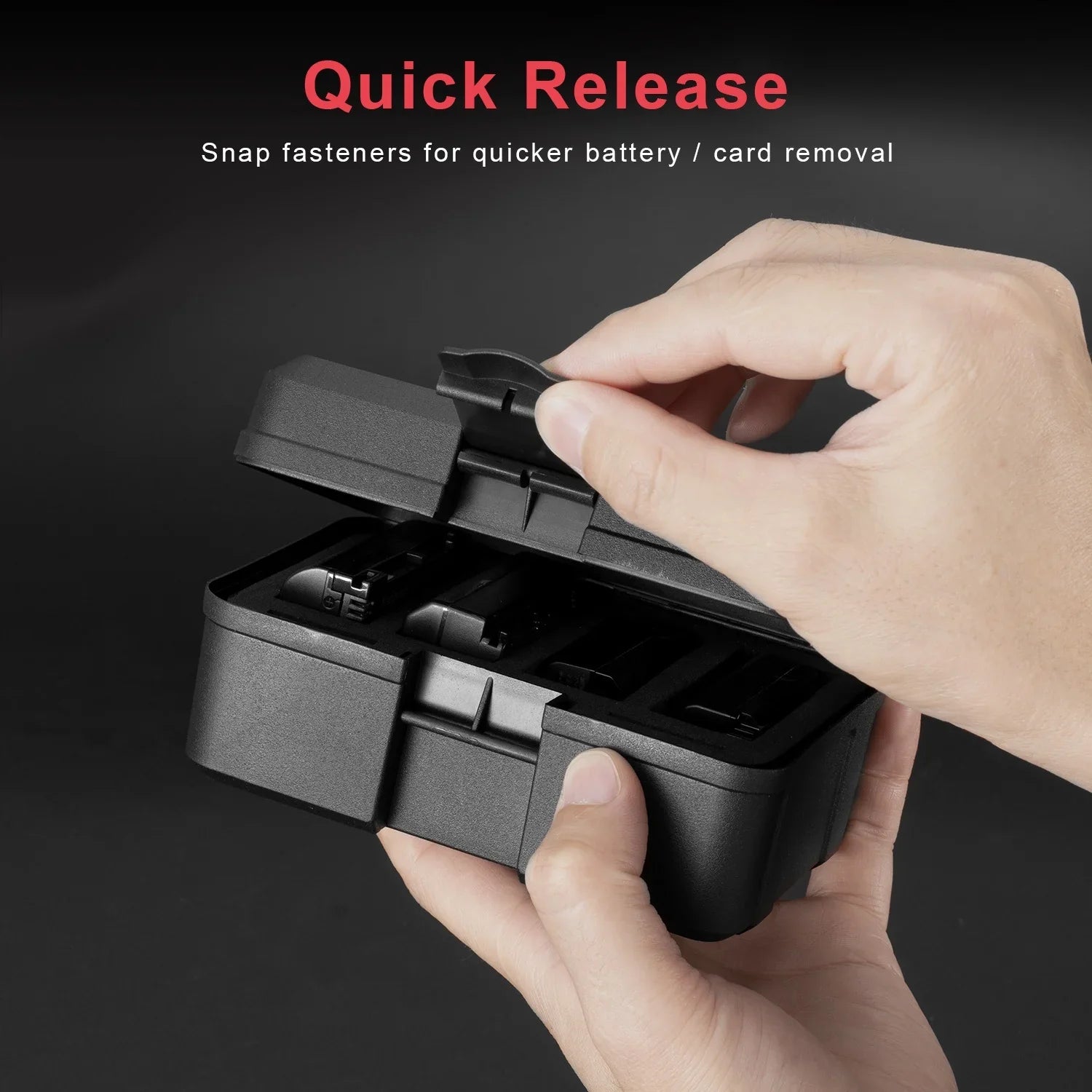 FOMITO Portable Camera Battery Case Memory Card Organizer Holder Waterproof Storage box for Canon Nikon Sony NP-FZ100 Battery