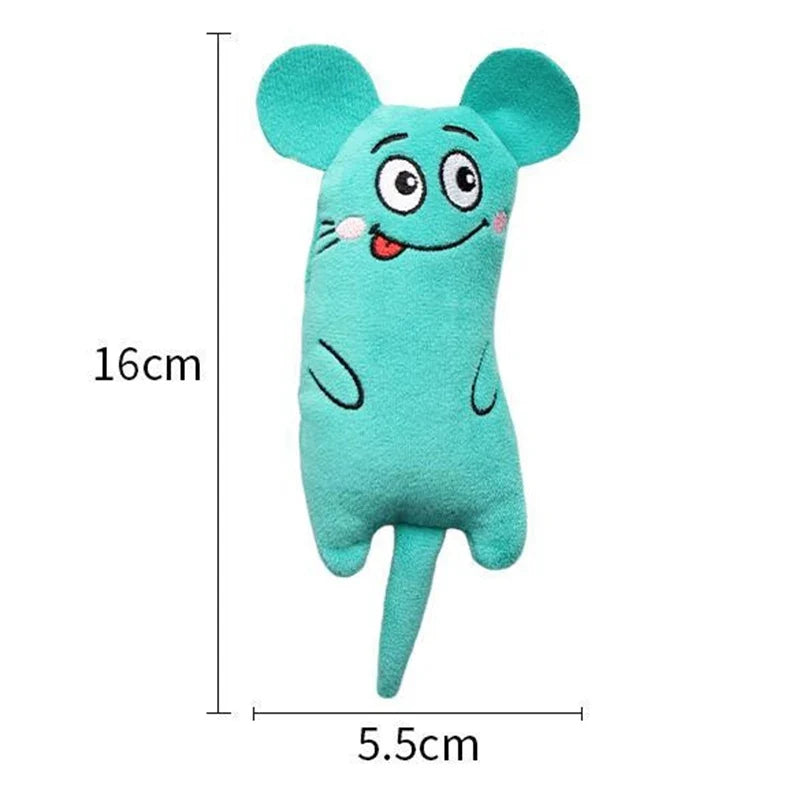 Funny Pet Plush Catnip Toy Cat Expressive Mouse Toys Interactive Cat Toy Kitten Bite Resistance Toy Pet Accessories
