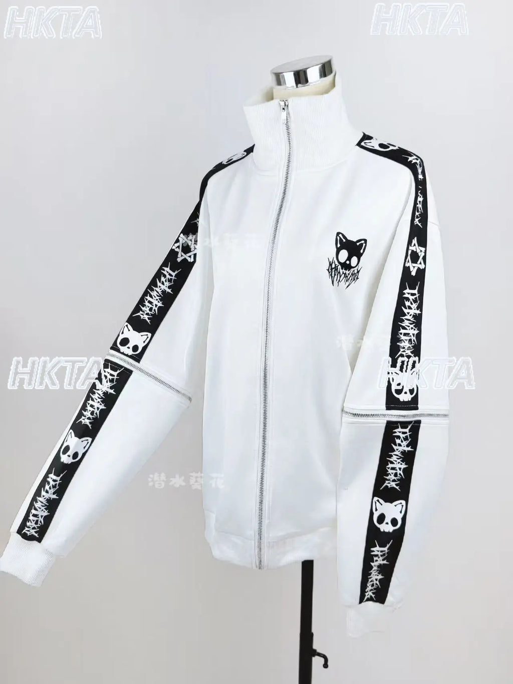 Japanese Style Halloween Gothic Clothes Anime Subculture Sweatshirt Coat Women Girls Punk College Style Black Hoodies Jacket