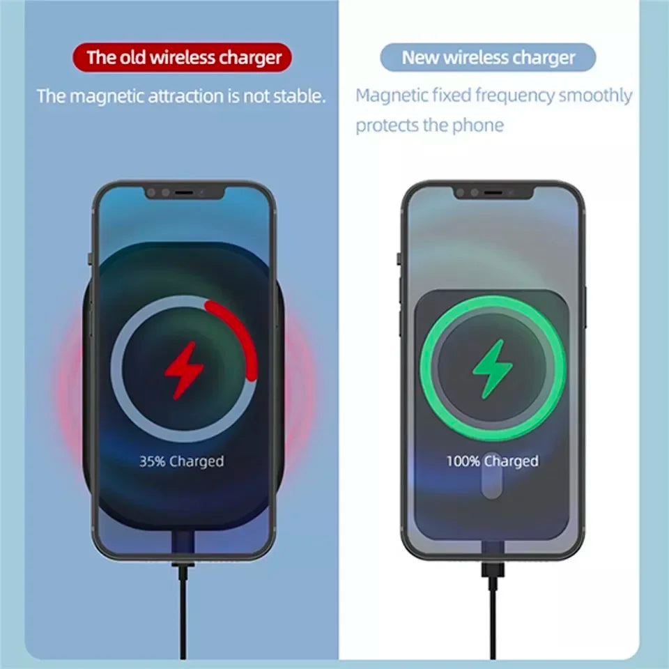 UYUXIO 30W Wireless Charger Magnetic Car Phone Holder for iPhone 16 15 14 13 Pro Max 12 Fast Charging Magnet Induction Adapter