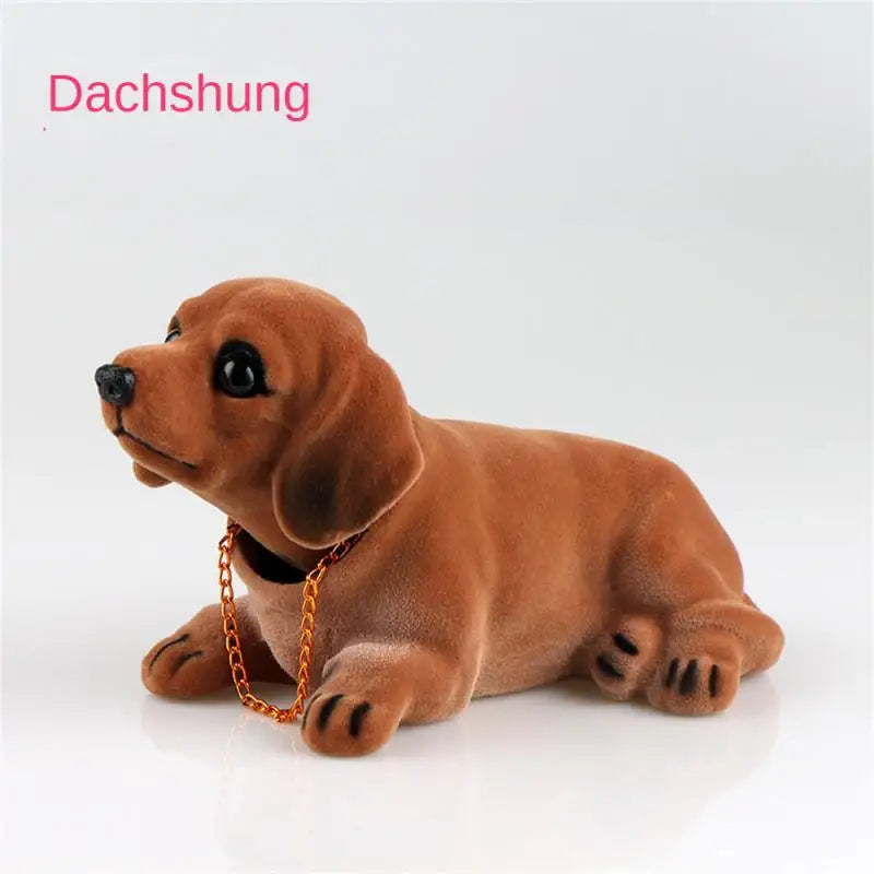 Car Ornament Shaking Dog Nodding Puppy Doll Cute Auto Dashboard Interior Decoration Shakes Head Bobblehead Dog Home Furnishings