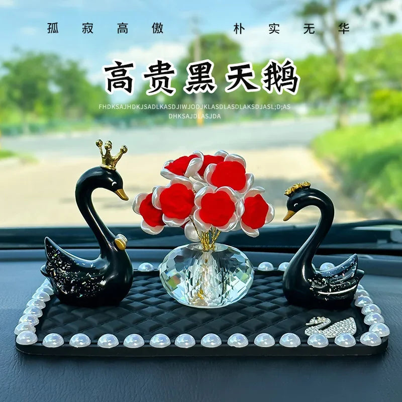 Nordic Swan Crafts Sculpture Living Room Decor Home Decoration Accessories Office Desktop Ornaments Car Dashboard Decoration