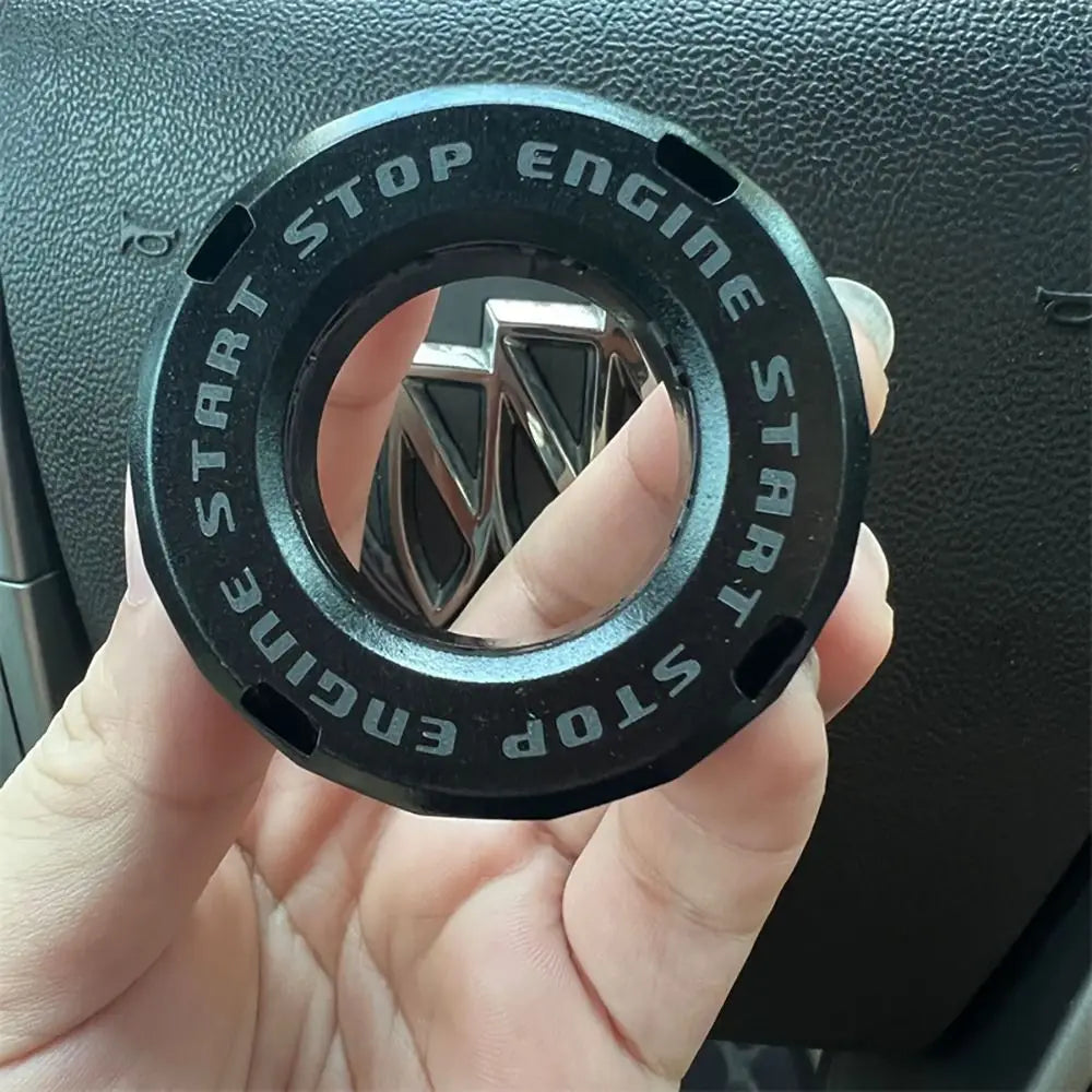 1-Key Start Button Decorative Cap Car Interior Sticker Ignition Device Decor Ring ABS Universal DIY Lock Motorcycle Key Cover