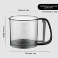 HOMEFISH Kitchen Baking Cake Flour Sieve 40 Mesh Semi-automatic Filter Sieve Flour Sieve With Capacity Scale