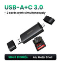 UGREEN SD4.0 Card Reader 312MB/s USB-C/USB-A USB Memory Card Reader for SD Micro SD UHS-II for Laptop iPhone Samsung iPad PC