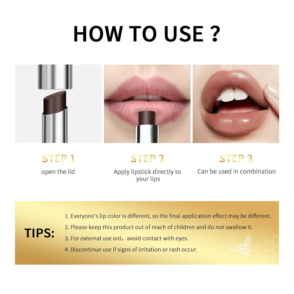 Honey Healthy Natural Colorless Lip Balm Lipstick Long Lasting Moisturizing Lips Plumper Nourish Makeup Lip Care Cosmetics