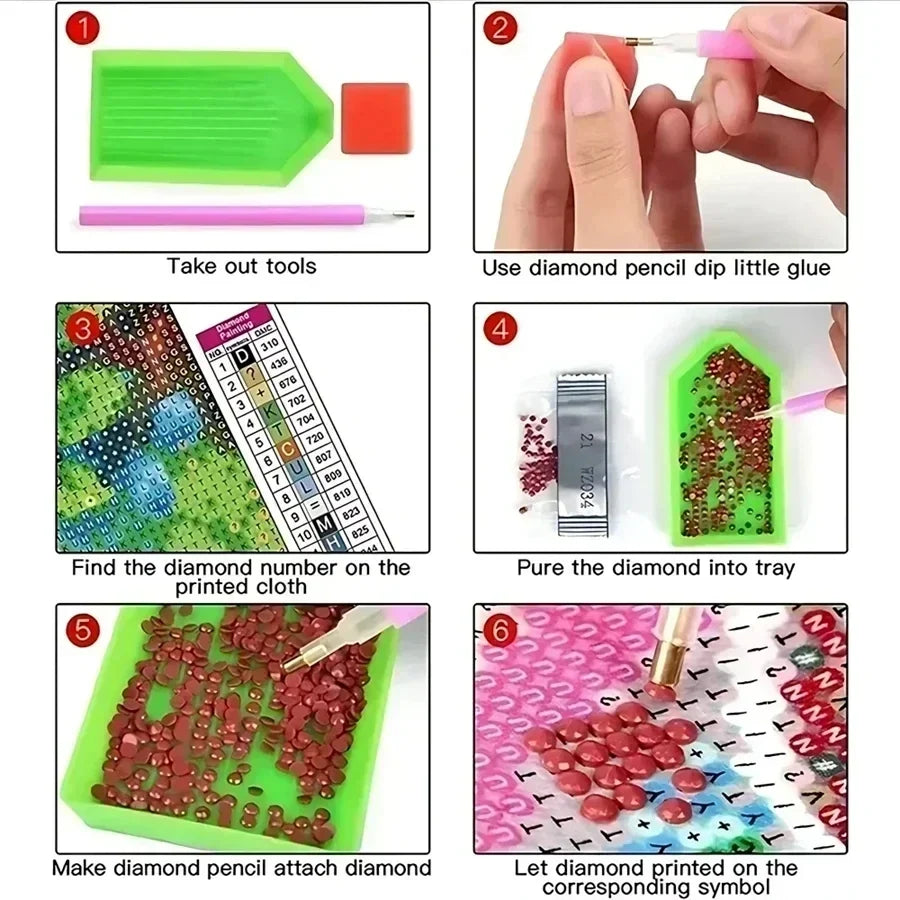 Neon Scream Ghost Face Killer with Knife 5D Full Drill Diamond Painting Kit DIY Embroidery Mosaic Horror Home Wall Decor