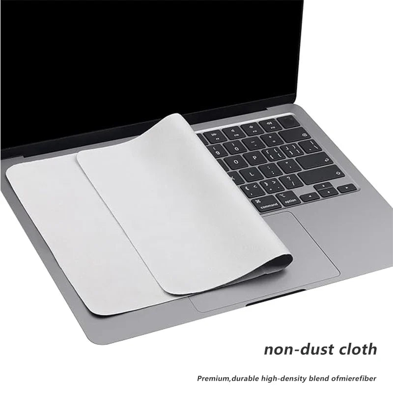Microfiber Dustproof Laptop Screen Cleaning Cloth for MacBook Pro 13/15/16 Protective Notebook Palm Keyboard Blanket Cover