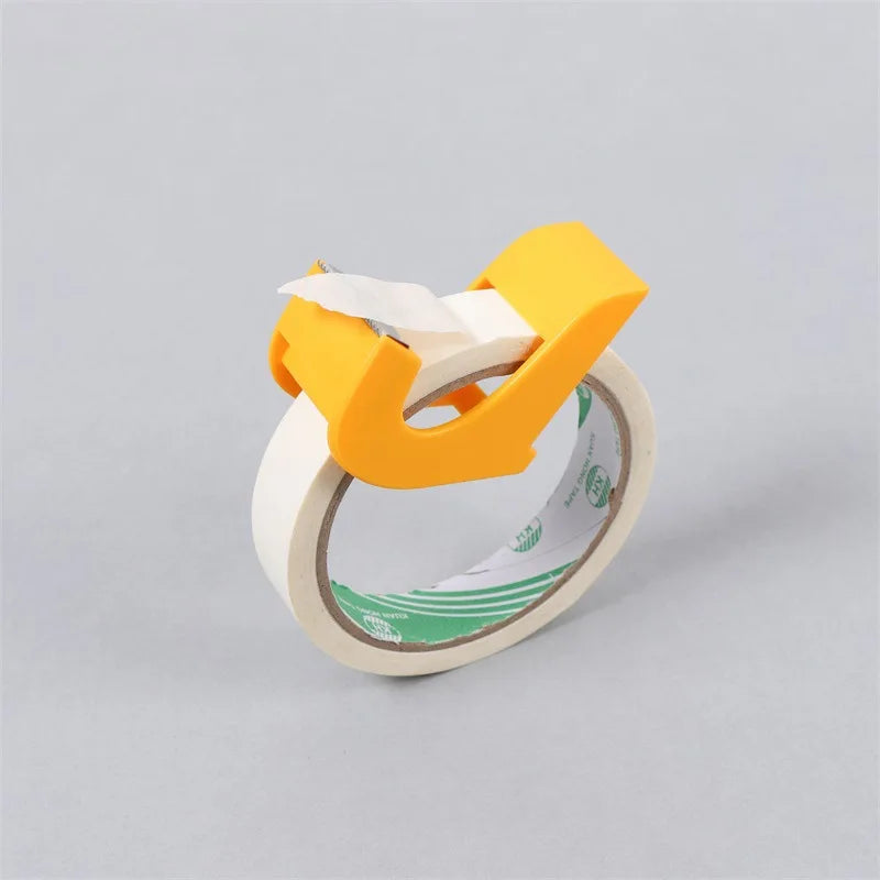 Mini Handheld Tape Dispenser With Cutter Portable Small Tape Holder For Desk Office School Home Desktop Stationery Cutting Tool