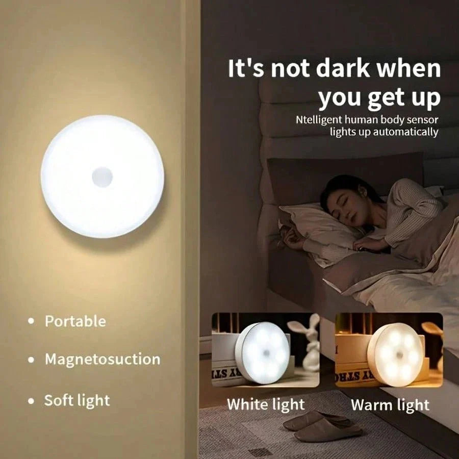 Rechargeable Motion Sensor Night Light,LED Closet Light,Cabinet Light,Wall Light for Kitchen,Bedroom,Bathroom,Hallway,Stairs