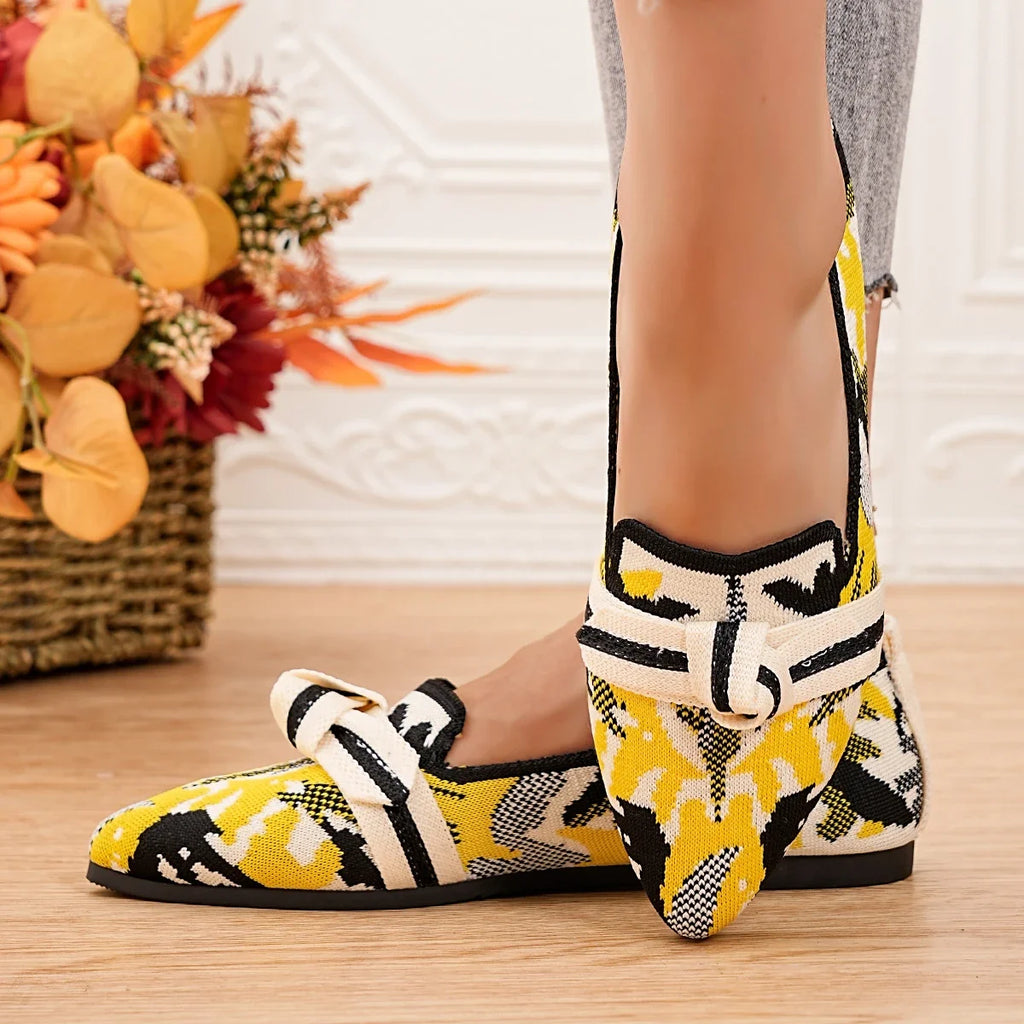 New Women's Loafers Ballet Flat Shoes Spring/autumn Fashion Pointed Toe Casual Low Heeled Women's Flat Shoes  Size 36-43