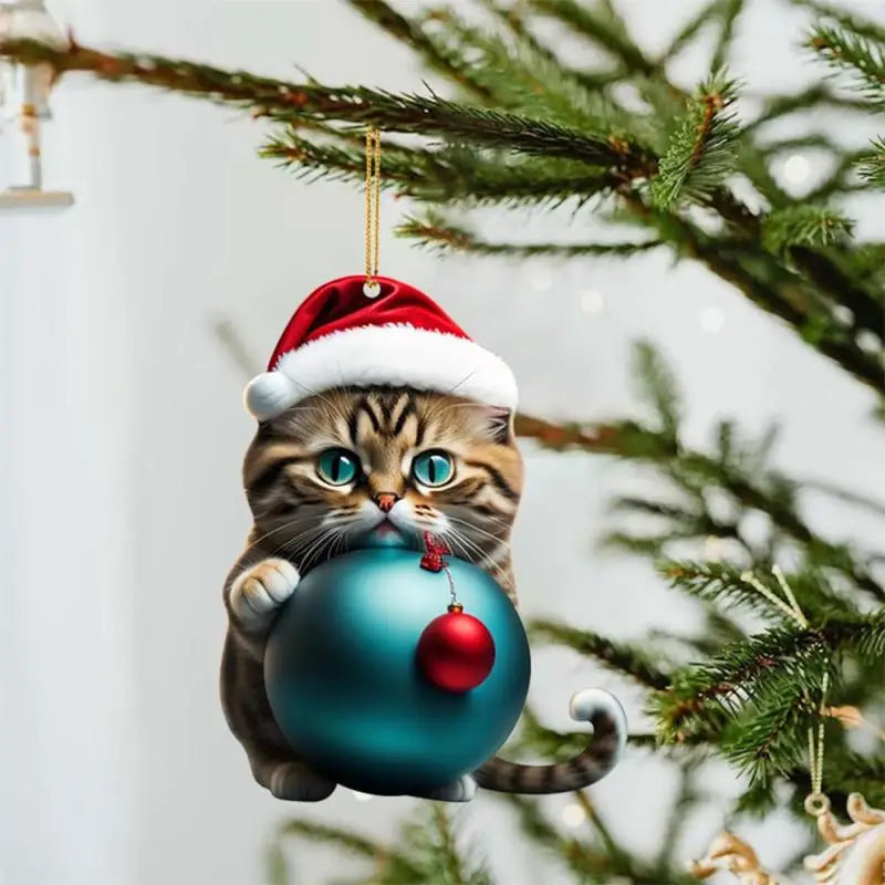 Cartoon Cute Dog Christmas Ornaments Fun Dachshund Dog Hanging Decoration Xmas Tree Graphic Design Pendant Home Car Decor