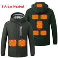 Heating Jackets Men Winter Warm Heated Windbreaker 8 Zones Electric Heated Coat Waterproof Coat Plus Size 5XL Outerwear Male