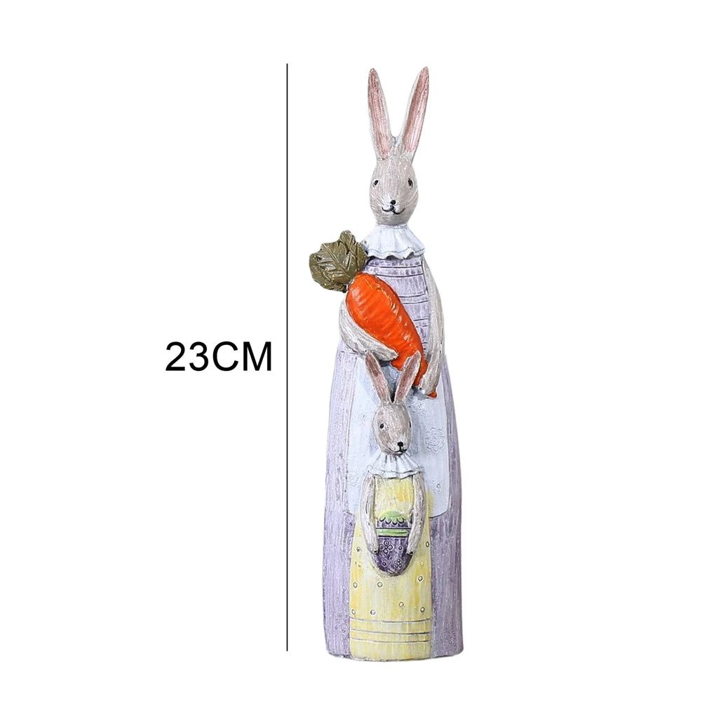 Cute Rabbit Statue Home Decor Bunny Easter Party Supplies Wedding Gift Craft Animal Bookshelf Bunny Sculpture Easter Decor