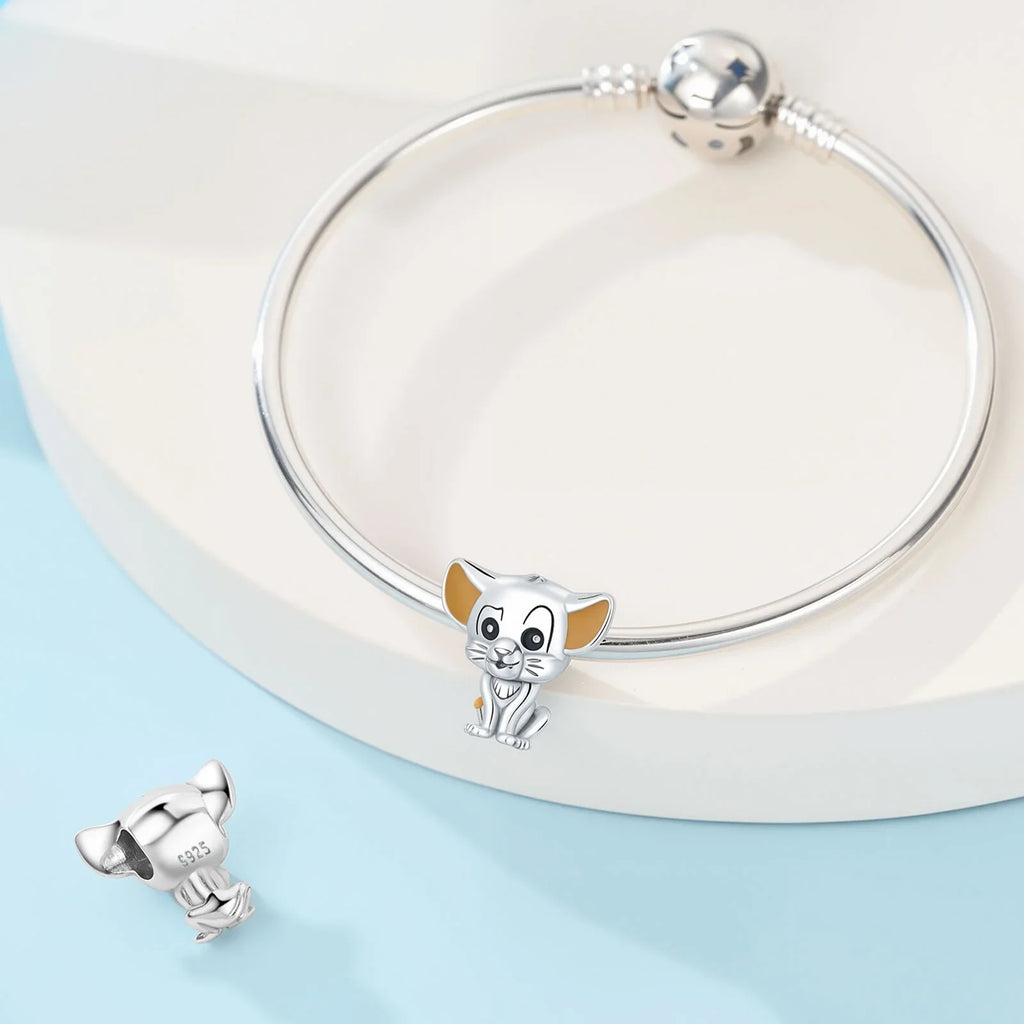 DSN 925 Silver King Of The Grasslands 2026 Charm Beads Pendant Fits Bracelet Necklace DIY Women Festival Party Jewelry Gifts