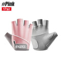 1Pair Breathable Cycling Gloves Workout Gym Gloves for Men Women Weight Lifting Fingerless Gloves Training Exercise Fitness