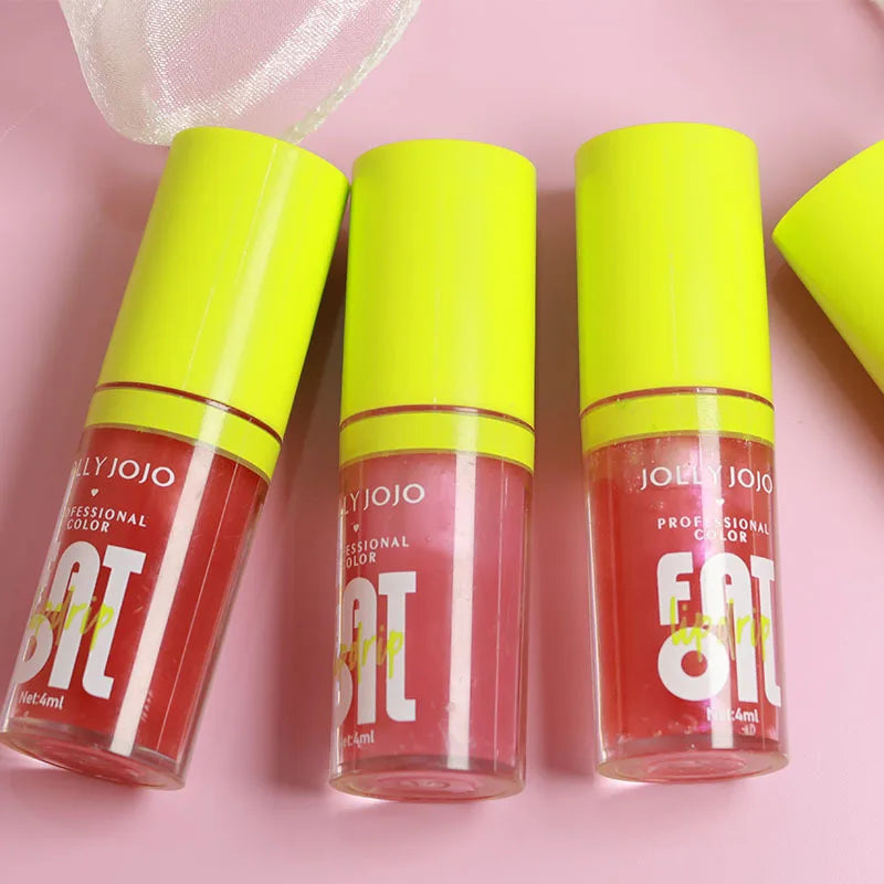 Lip Gloss Moisturizing Lip Plumper Oil Liquid Lipstick Long Lasting Makeup Transparent Lip Oil Tinted for Lip Care Cosmetics