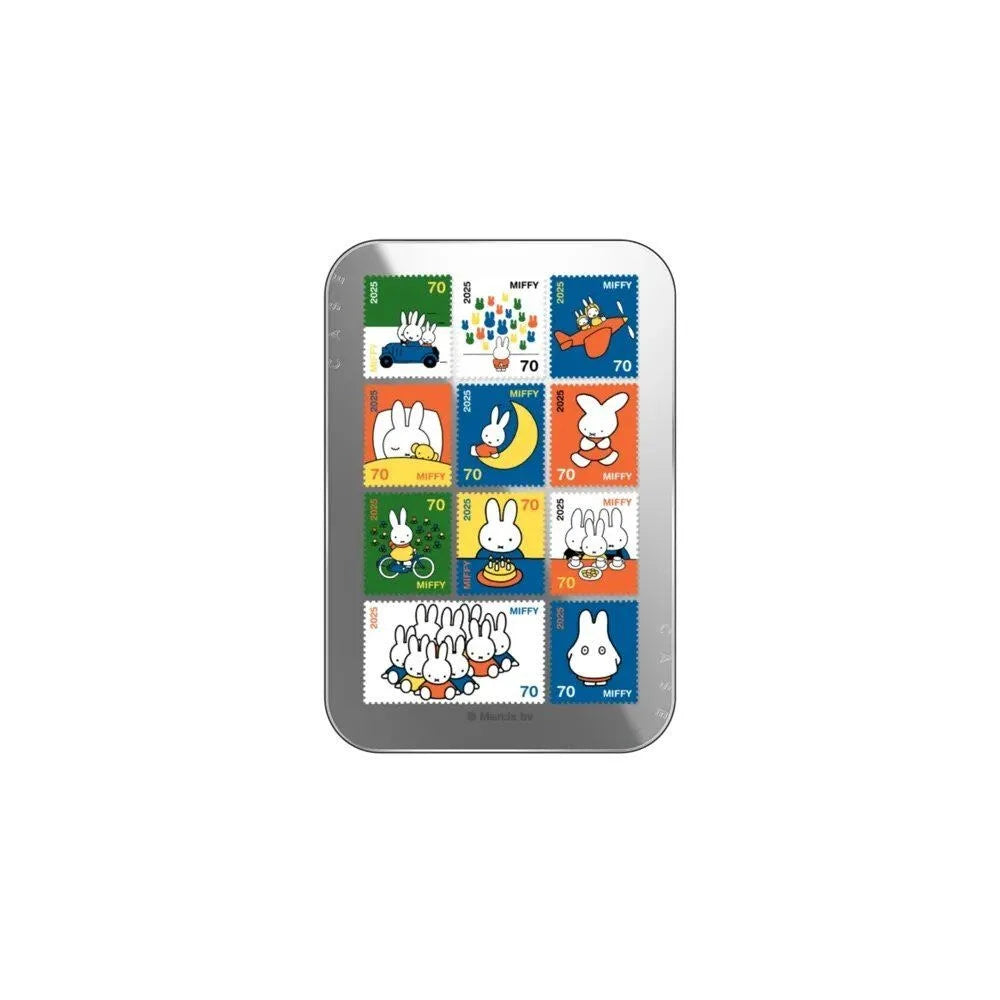 Kawaii Miffy Magnetic Phone Stand Cute Mirror Surface Foldable Portable Desk Holder Smartphone Viewing Streaming Girl Gift