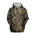 2024 Four Seasons Maple Leaf Camouflage 3D Sports Shirt Men's Fishing Outdoor Camping Hunting Clothing Jacket Men's Hoodie