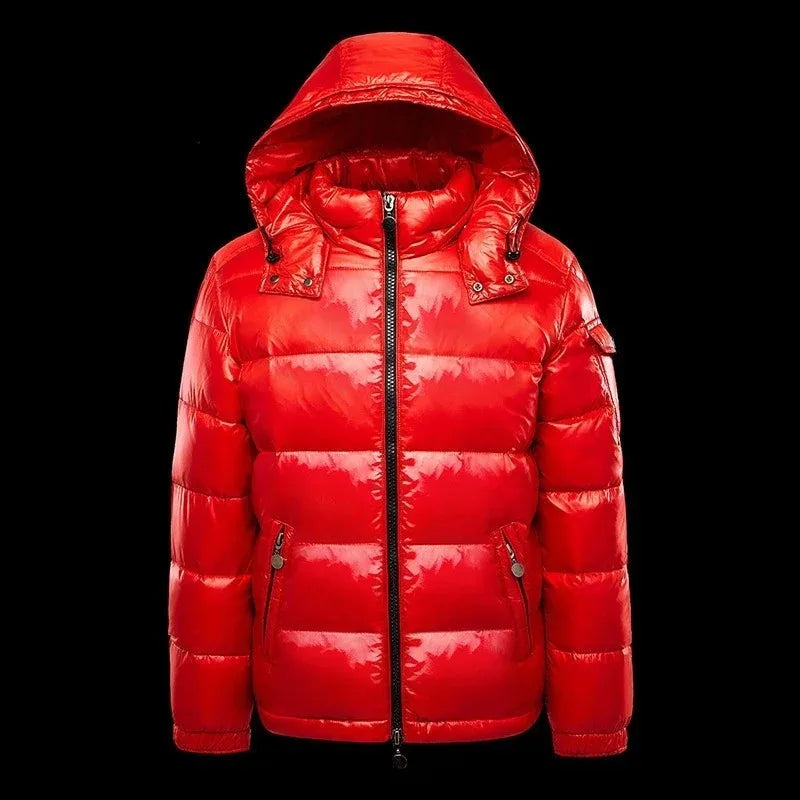 Down jacket black plus size loose coat hooded padded clothes bomber jacket  mens jacket  luxury men winter jacket