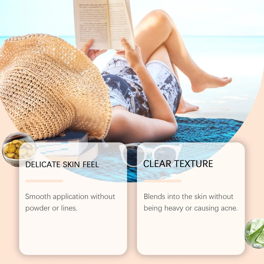 Sunscreen For Face Whole Body SPF 50+ UV Resistant Skin Protection Anti Sunburn Oil Control Moisturizing Sun Isolation Cream
