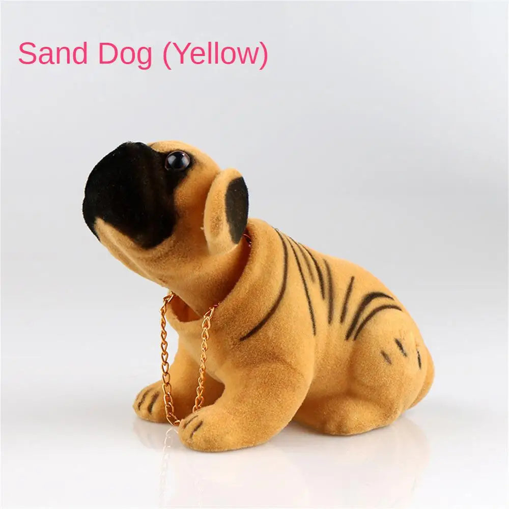 Car Ornament Shaking Dog Nodding Puppy Doll Cute Auto Dashboard Interior Decoration Shakes Head Bobblehead Dog Home Furnishings