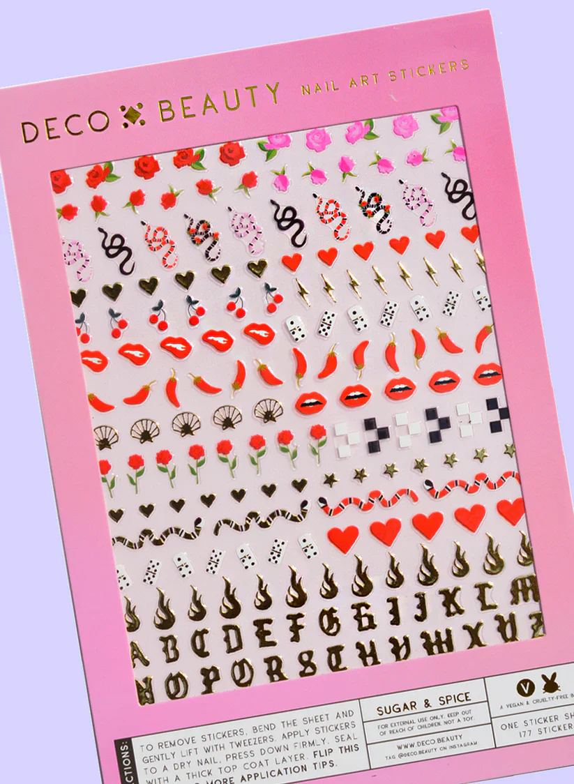 "Sugar & Spice" Deco Beauty Nail Art Stickers