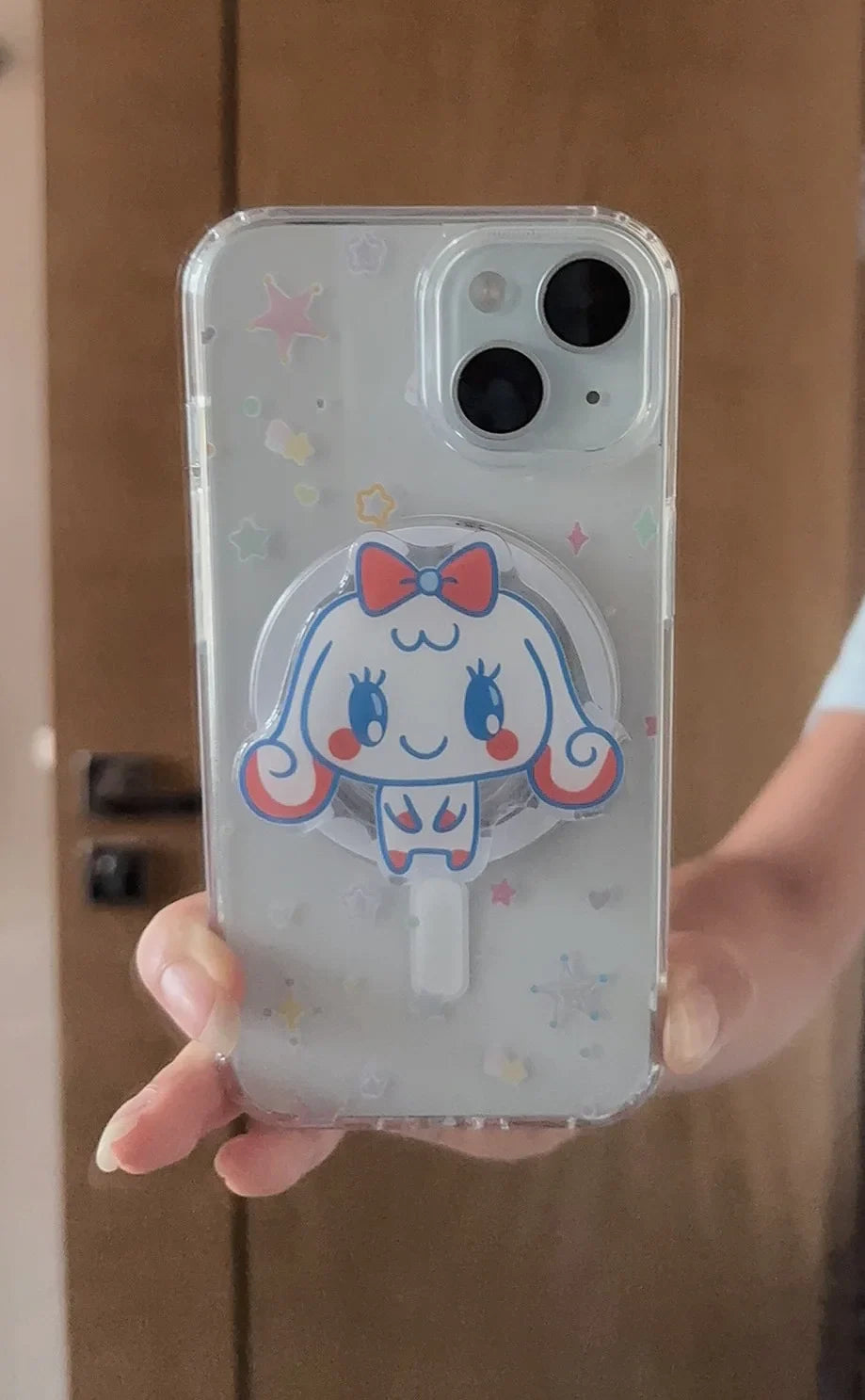 Kawaii Tamagotchi Family Magnetic Phone Stand With Retractable Airbag Strong Absorption Portable Anti-Fall Desktop Support Gifts