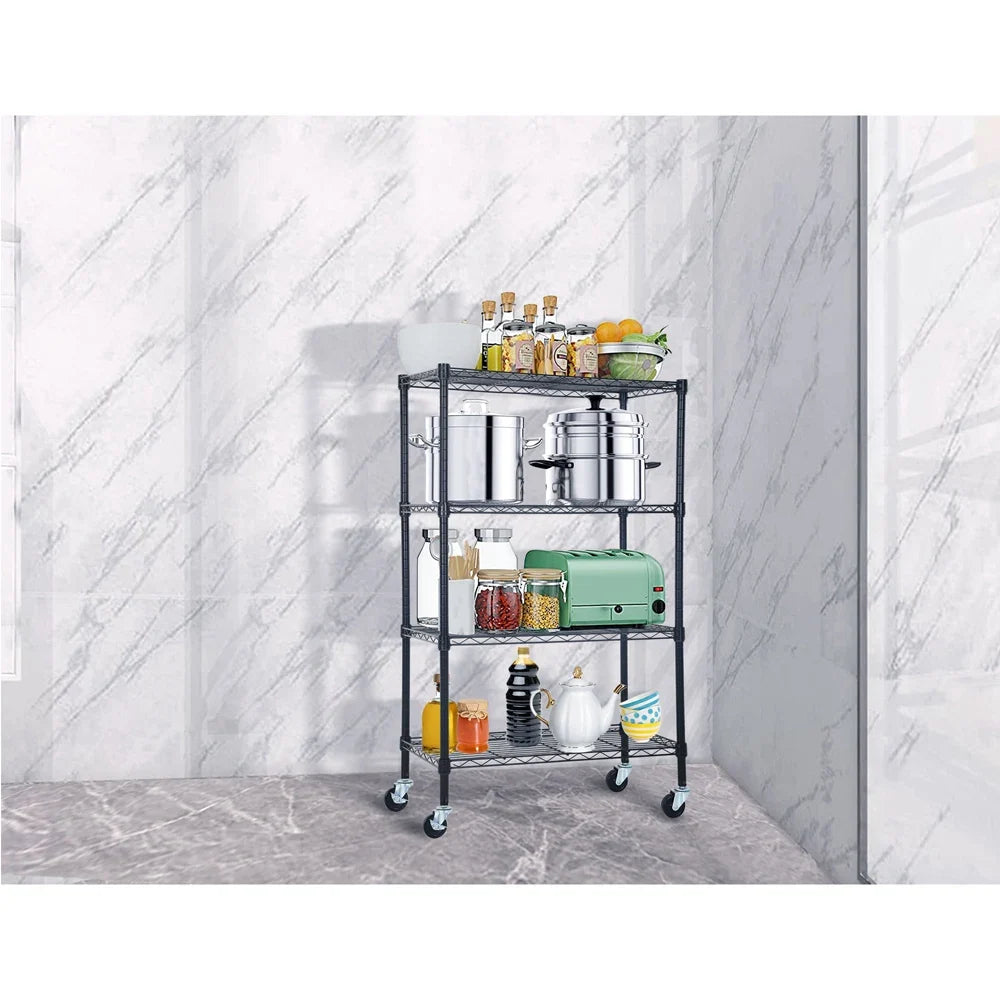 Industrial Warehouse Eco-Friendly Adjustable Large Capacity Metal Mobile Storage Wire Racks Shelving Storage Units