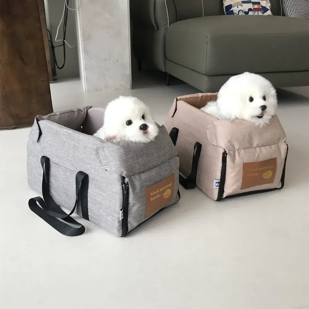 Dog Car Seat Bed Car Central Dog Car Seat Bed Portable Dog for Small Dogs Cats Safety Travel Bag Dog Accessories Pet Carrier