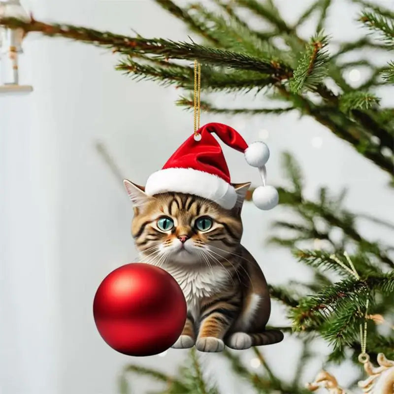 Cartoon Cute Dog Christmas Ornaments Fun Dachshund Dog Hanging Decoration Xmas Tree Graphic Design Pendant Home Car Decor
