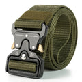 Tactical Quick Release Belt Military Style Nylon Waistband Durable Breathable Adjustable Outdoor Hiking Work Casual Belt for Men