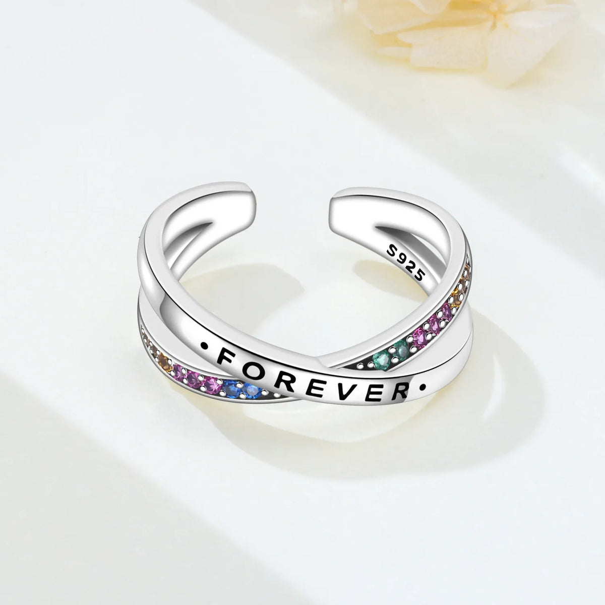 Original 925 Sterling Silver Open Ring Exquisite Panda Dolphin Adjustable Ring Original Daily Fine Jewelry Women Birthday Gifts