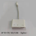 For IOS iPhone Macbook 3-in-1 Card Reader TF SD MemoryCard Reader OTG USB Adapter