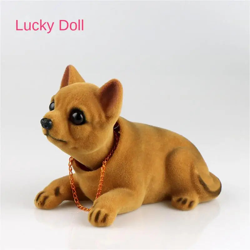 Car Ornament Shaking Dog Nodding Puppy Doll Cute Auto Dashboard Interior Decoration Shakes Head Bobblehead Dog Home Furnishings
